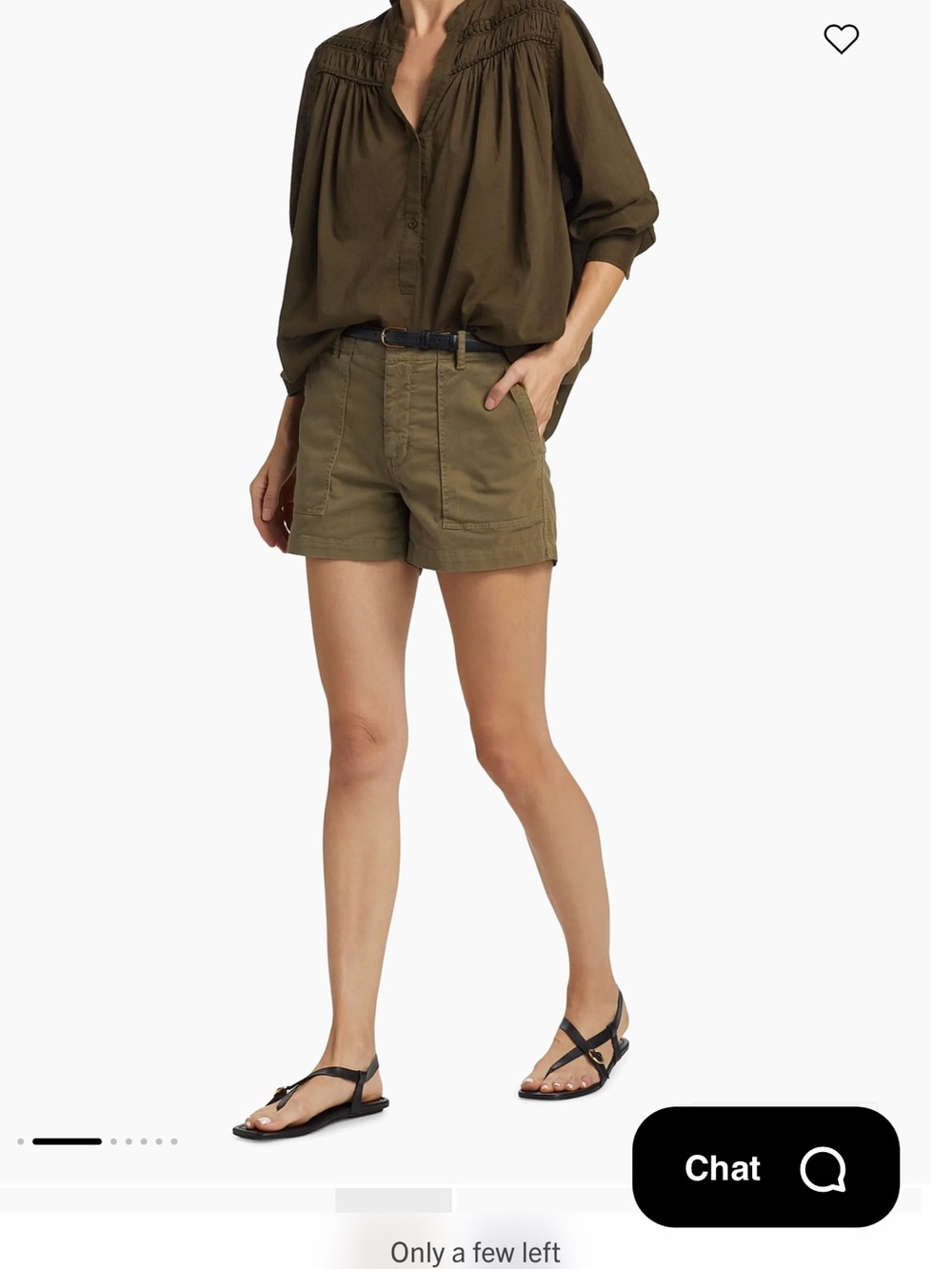 Nili Lotan Utility Cotton Cargo Shorts Size 4 EUC Retail $350